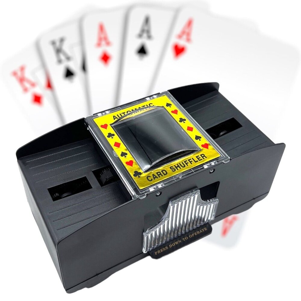 Automatic Card Shuffler Battery Operated 1–2 Deck Portable Game Night Gift Ideas